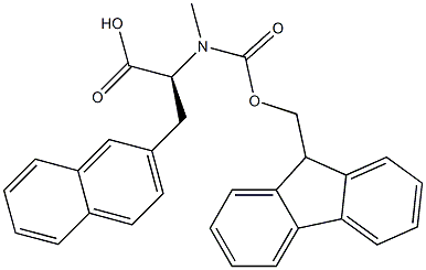 FMOC-N-METHYL-3-(2-NAPHTHYL)-L-ALANINE 结构式