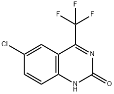 6-氯-4-(三氟甲基)喹唑啉-2(1H)-酮 结构式
