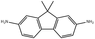 9,9-dimethyl-9H-fluorene-2,7-diamine 结构式