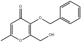3-(苄氧基)-2-(羟甲基)-6-甲基-4H-吡喃-4-酮 结构式