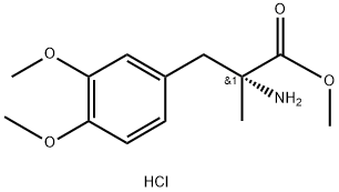 3-methoxy-O- a-dimethyl-D-Tyrosine, , methyl ester, hydrochloride 结构式