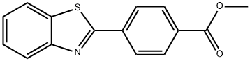 Benzoic acid, 4-(2-benzothiazolyl)-, methyl ester 结构式