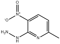 2-肼基-6-甲基-3-硝基吡啶 结构式