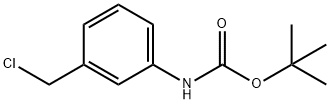N-[3-(氯甲基)苯基]氨基甲酸叔丁酯 结构式
