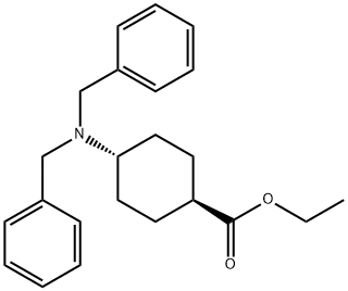 (1R,4R)-4-(二苄基氨基)环己烷-1-羧酸乙酯 结构式