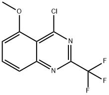 4-Chloro-5-methoxy-2-(trifluoromethyl)quinazoline 结构式
