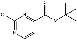 tert-Butyl 2-chloropyrimidine-4-carboxylate 结构式