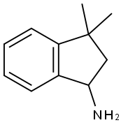 3,3-二甲基-2,3-二氢-1H-茚-1-胺 结构式