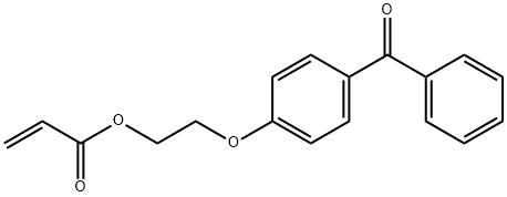 2-PROPENOIC ACID, 2-(4-BENZOYLPHENOXY)ETHYL ESTER 结构式