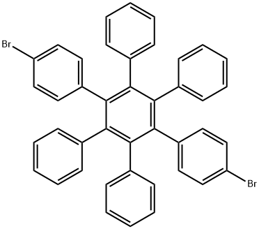1,4-双(4-溴基苯)-2,3,5,6-四苯基苯 结构式