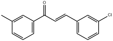 (2E)-3-(3-chlorophenyl)-1-(3-methylphenyl)prop-2-en-1-one 结构式