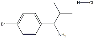 1-(4-溴苯基)-2-甲基丙-1-胺盐酸盐 结构式