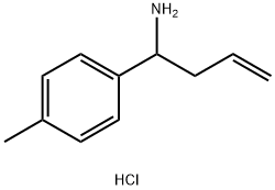1-(4-METHYLPHENYL)BUT-3-EN-1-AMINE HYDROCHLORIDE 结构式