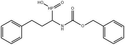 (1-(((苄氧基)羰基)氨基)-3-苯基丙基)次膦酸 结构式