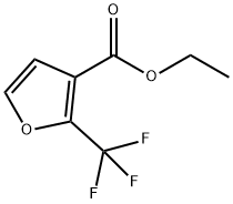 2-(三氟甲基)呋喃-3-羧酸乙酯 结构式