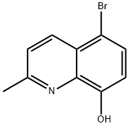 2-甲基-5-溴-8-羟基喹啉 结构式