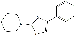 Piperidine,1-(4-phenyl-1,3-dithiol-2-yl)- 结构式