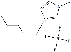 1-甲基-3-戊基咪唑四氟硼酸盐 结构式