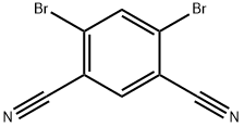4,6-二溴间苯二甲腈 结构式