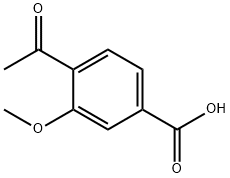 4-乙酰基-3-甲氧基苯甲酸 结构式