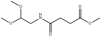 Butanoic acid, 4-[(2,2-dimethoxyethyl)amino]-4-oxo-, methyl ester 结构式