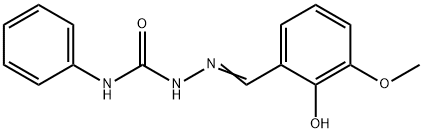 2-hydroxy-3-methoxybenzaldehyde N-phenylsemicarbazone 结构式