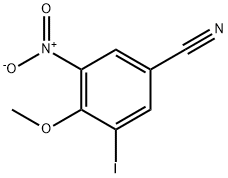 3-Iodo-4-methoxy-5-nitro-benzonitrile 结构式