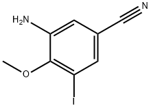 3-Amino-5-iodo-4-methoxy-benzonitrile 结构式