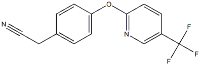 2-(4-((5-(三氟甲基)吡啶-2-基)氧基)苯基)乙腈 结构式