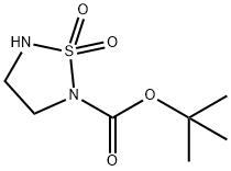 TERT-BUTYL 1,1-DIOXO-1LAMBDA6,2,5-THIADIAZOLIDINE-2-CARBOXYLATE 结构式