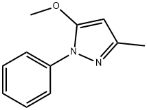 5-甲氧基-3-甲基-1-苯基吡唑 结构式