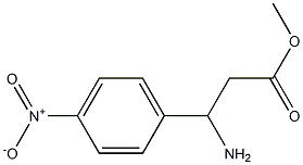 3-氨基-3-(4-硝基苯基)丙酸甲酯 结构式