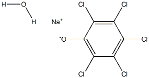 sodium:2,3,4,5,6-pentachlorophenolate:hydrate 结构式