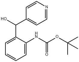 TERT-BUTYL 2-(HYDROXY(PYRIDIN-4-YL)METHYL)PHENYLCARBAMATE 结构式