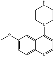 6-methoxy-4-piperazin-1-ylquinoline 结构式