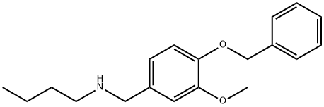 {[4-(benzyloxy)-3-methoxyphenyl]methyl}(butyl)amine 结构式