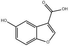 5-羟基苯并呋喃-3-羧酸 结构式