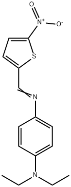 N,N-diethyl-N'-[(5-nitro-2-thienyl)methylene]-1,4-benzenediamine 结构式