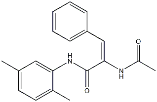 2-(acetylamino)-N-(2,5-dimethylphenyl)-3-phenylacrylamide 结构式