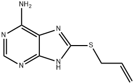8-Allylsulfanyl-9H-purin-6-ylamine 结构式