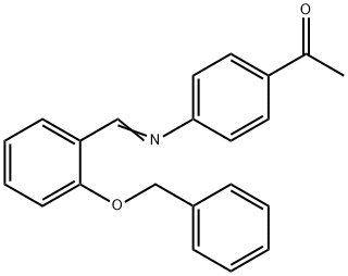 1-(4-{[2-(benzyloxy)benzylidene]amino}phenyl)ethanone 结构式