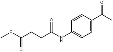 methyl 4-[(4-acetylphenyl)amino]-4-oxobutanoate 结构式