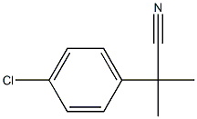 2-(4-氯苯基)-2-甲基丙腈 结构式