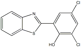 2-(benzo[d]thiazol-2-yl)-4,6-dichlorophenol 结构式