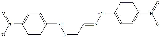4-nitro-N-[[(2Z)-2-[(4-nitrophenyl)hydrazinylidene]ethylidene]amino]aniline 结构式