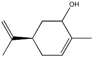 2-Cyclohexen-1-ol, 2-methyl-5-(1-methylethenyl)-, (5R)- 结构式