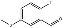 2-氟-5-(甲硫基) -苯甲醛 结构式