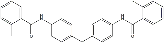 N,N-(methylenebis(4,1-phenylene))bis(2-methylbenzamide) 结构式