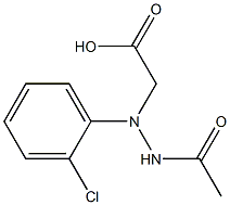 N-乙酰基-DL-2-氯苯甘氨酸 结构式