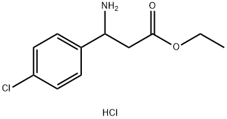 Ethyl 3-amino-3-(4-chlorophenyl)propanoate, HCl 结构式